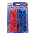 Water Balloon Battle Set 202pce Red & Blue Per Pack Includes: 2 x Water Fillers & 200pc Balloons