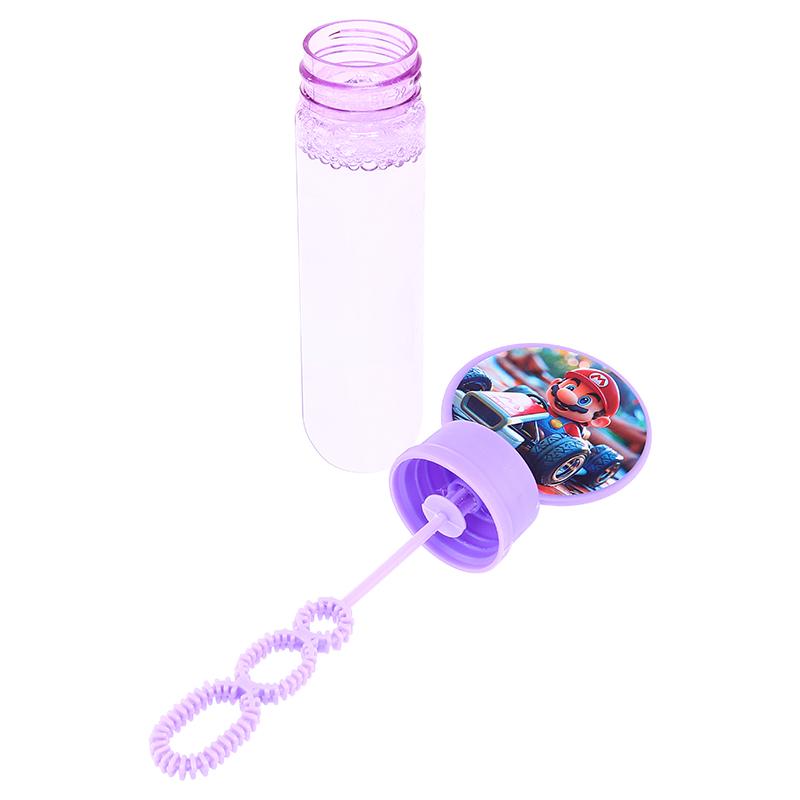 Super Player Character Bubble Wand 35mL Each 14cm x 2.5cm 4pk