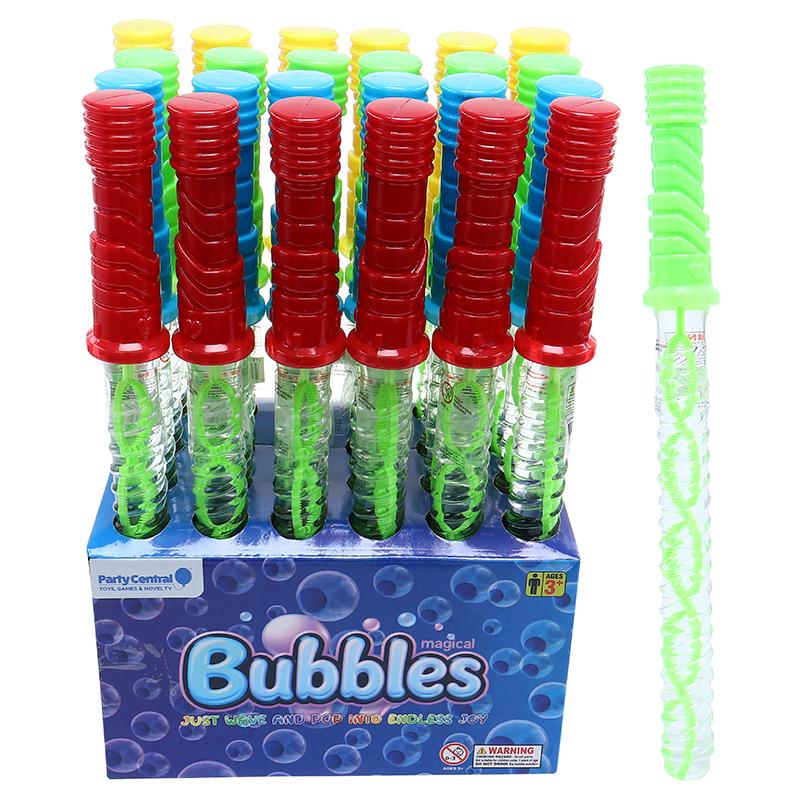 Bubble Wand 90mL 4 Colours (Yellow, Green, Blue & Red)