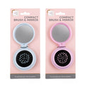 2in1 Brush & Compact Mirror Dia 7cm 2 Asstd Cols