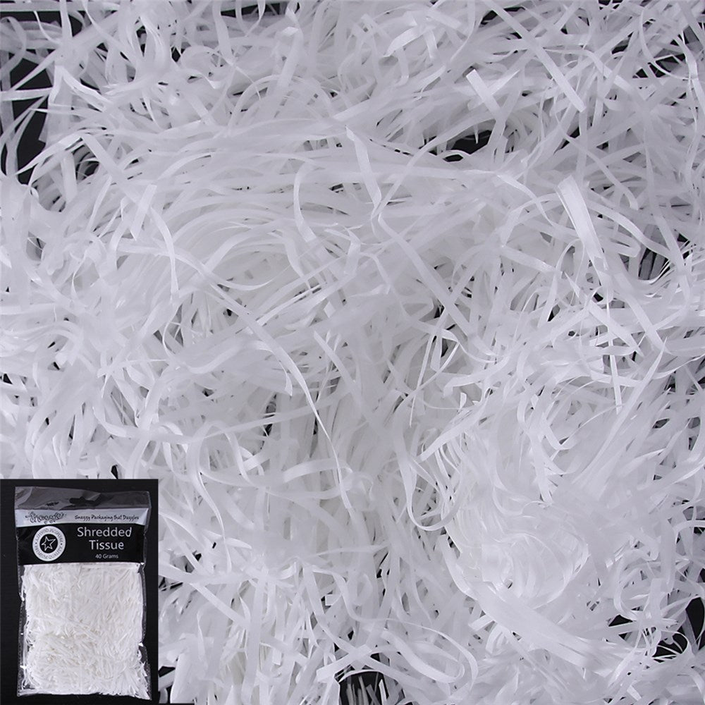 40G WHITE SHREDDED PAPER