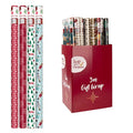Wrap Paper Xmas 3Mx70cm 60gsm 38mm Core PDQ Asstd