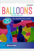 Assorted 25 x 30cm Decorator Balloons
