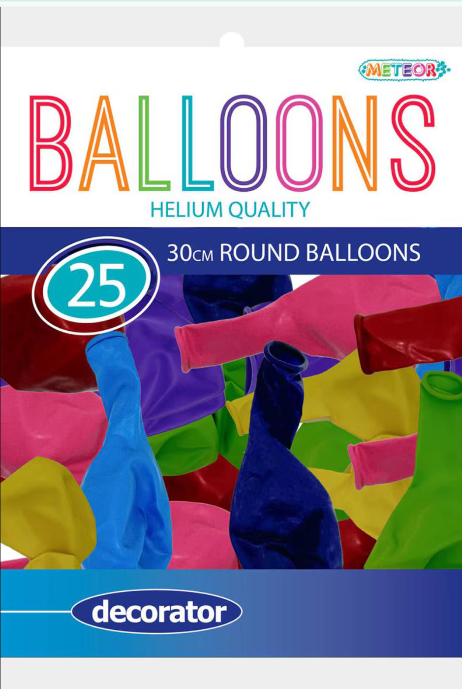 Assorted 25 x 30cm Decorator Balloons