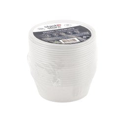 Container Takeaway Plastic Round Clear Lid 280ml 10pk
