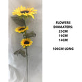 FLOWER - SUNFLOWER 3HDS DIA 106CM
