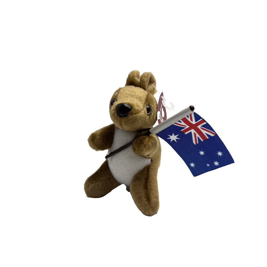 13 cm Kangaroo with flag