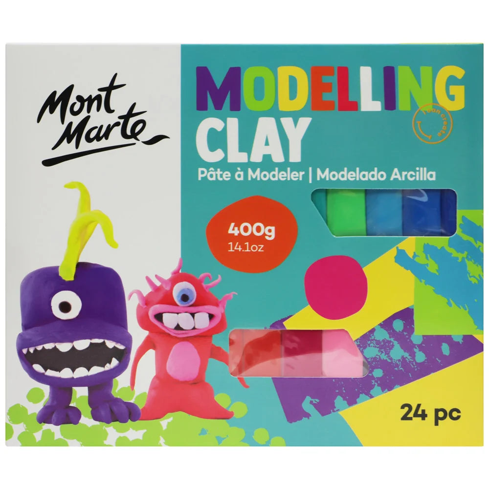 Modelling Clay 400g - 24pc