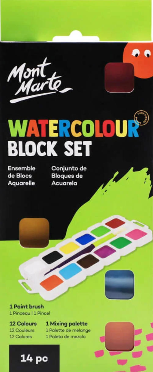 Watercolour Block Set 14pc